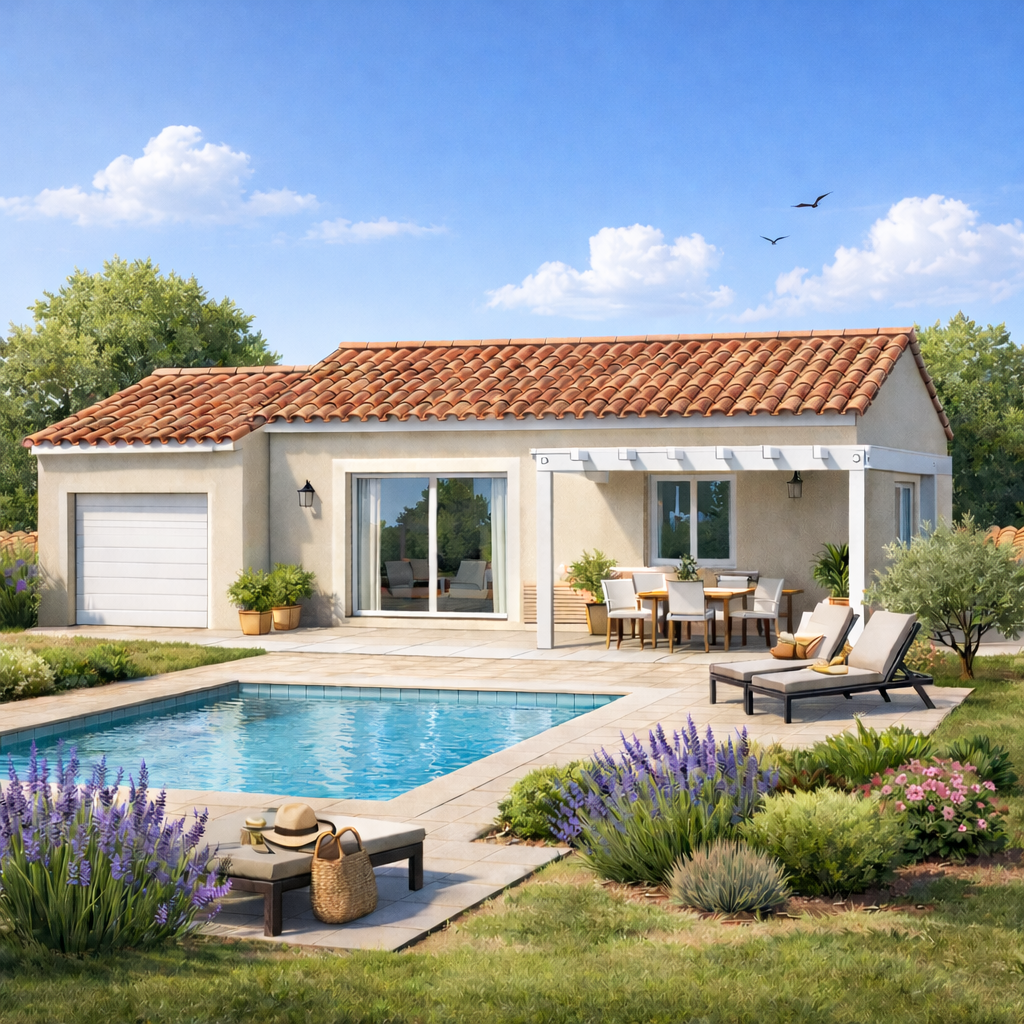 Maison de 80m² + terrain 425m² Montfrin - Photo 2